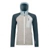 Fleece Ortovox FLEECE GP CLASSIC KNIT HOODY W (glacier grey) Dames