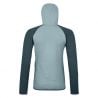 FLEECE GP CLASSIC KNIT HOODY W isgrå
