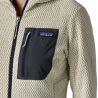 Patagonia Felpa con cappuccio R1 Air Full-Zip Donna (lana bianca)