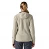 Patagonia Sudadera con cremallera completa R1 Air, mujer (blanco lana)