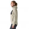 Patagonia Felpa con cappuccio R1 Air Full-Zip Donna (lana bianca)