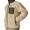 Polar Fleece Patagonia M's Classic Retro-X Jkt (Dark Natural w/Basin Green) Miesten Polar Fleece Patagonia M's Classic Retro-X J