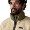 Forro polar Patagonia M's Classic Retro-X Jkt (Dark Natural w/Basin Green) Hombre
