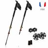 Guidetti Bastones de trekking T3 Light (Granate)