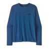 Maglietta a maniche lunghe Patagonia M's L/S Cap Cool Daily Graphic Shirt ('73 Skyline: Clement Blue X-Dye) Uomo