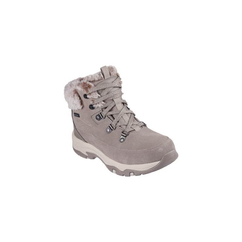 Botines de invierno Skechers TREGO - SNOW WORRIES (Gris) Mujer