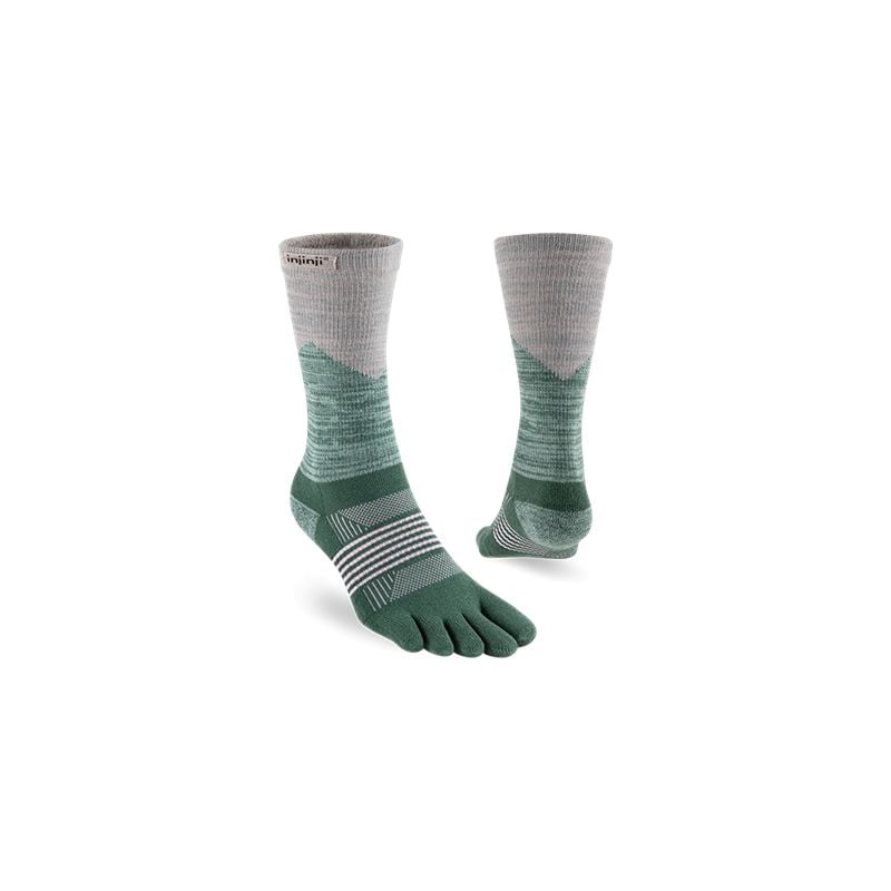 Socks for trail INJINJI Women's Trail Midweight Crew (Alpine) Women
