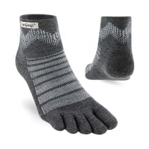Hiking Socks INJINJI Outdoor Midweight Mini-Crew Wool (Slate) Unisex