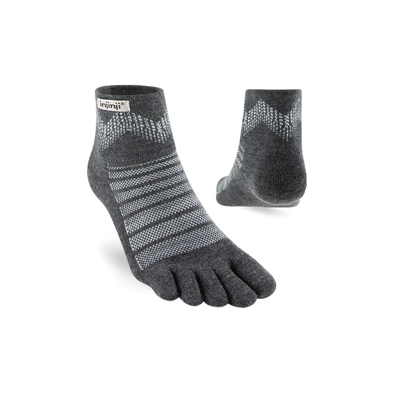 Wandersocken INJINJI Outdoor Midweight Mini-Crew Wool (Slate) Unisex