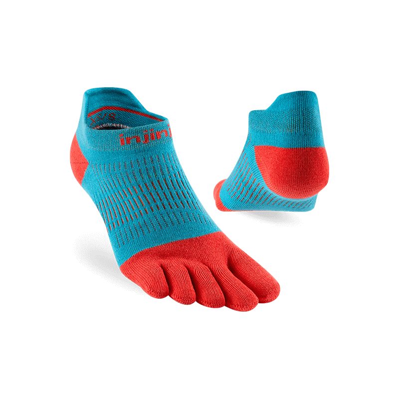 Socken für das Laufen INJINJI Women's Run Lightweight No-Show (Sherbert) Damen
