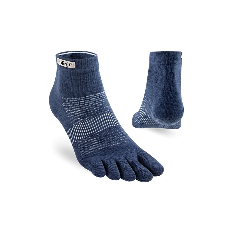 Strumpor för löpning INJINJI Run Lightweight Mini-Crew (Navy)