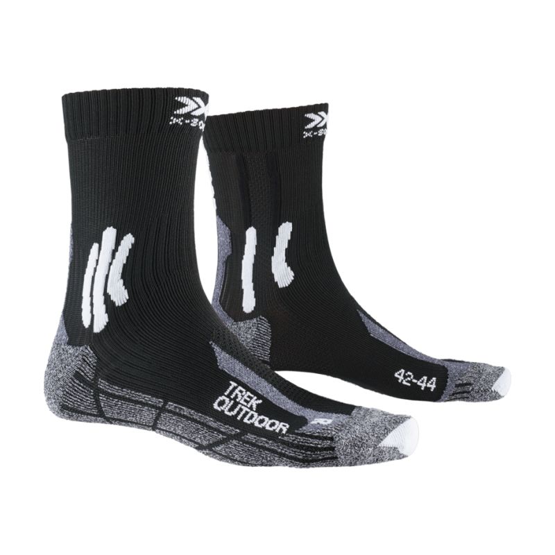 Hiking socks X-SOCKS TREK OUTDOOR (B010 OPAL BLACK/DOLMITE GREY MELAN)