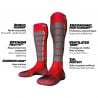 Chaussettes ski Monnet Snow Park (Rouge) enfant