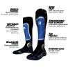 Calcetines de esquí Monnet MI-BAS BACKSIDE+ (AZUL)