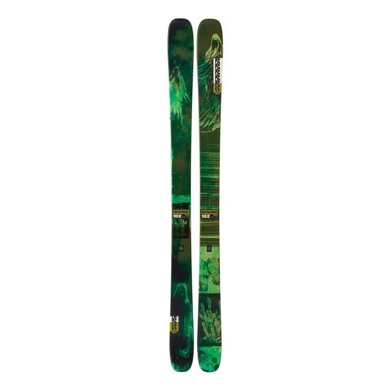 Pack Esquís freestyle K2 RECKONER 102 (Verde) + Fijaciones Hombre - 2026