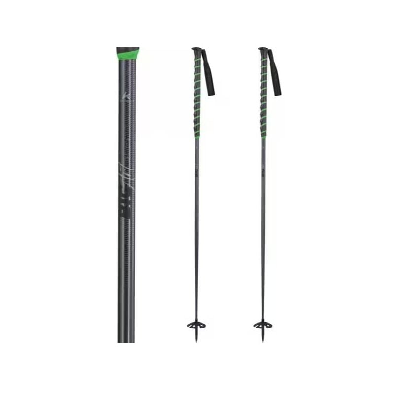 Freeride ski pole Komperdell BIG ART TI (BLACK/GREEN)