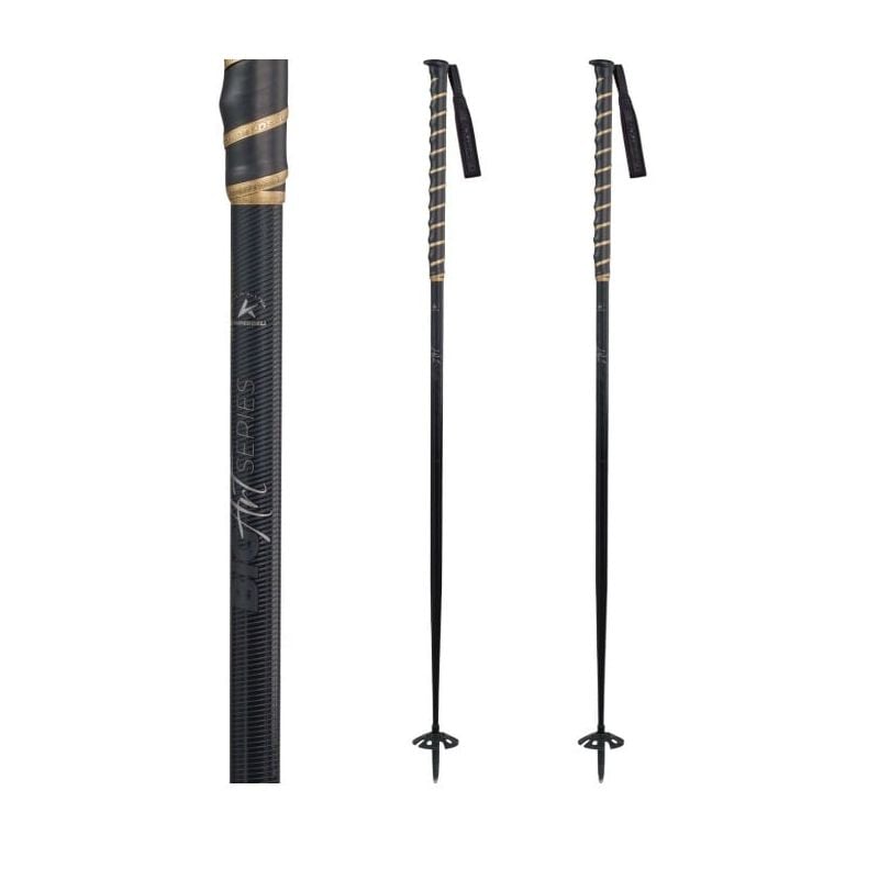 Bastón de esquí freeride Komperdell BIG ART FAT CARBON (BLACK GOLD)