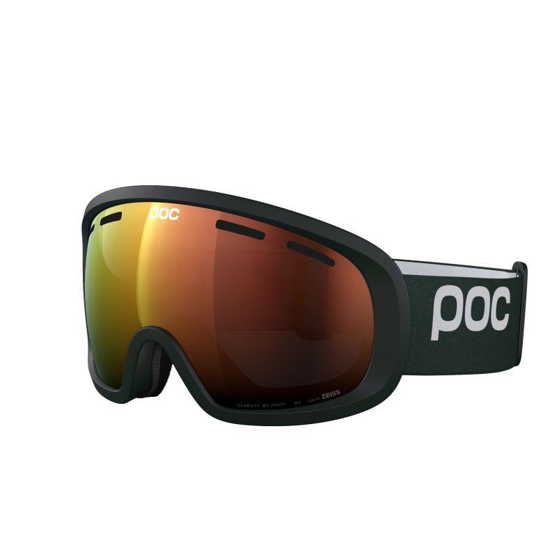 Masque de ski POC Fovea Mid (Pargasite Green/Partly Sunny Orange) Cat 2