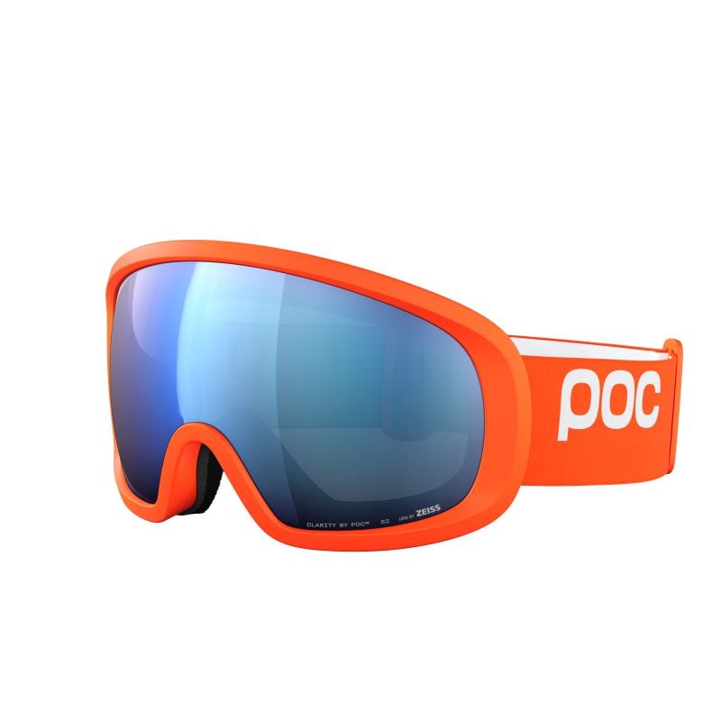 Masque de ski POC Fovea Mid (Zink Orange/Partly Sunny Blue) Cat 2