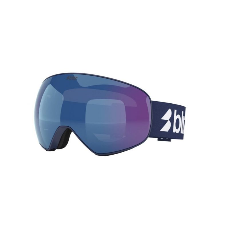 Mascarilla de esquí Bliz FLOZ (AZUL MATE - Marrón azul)