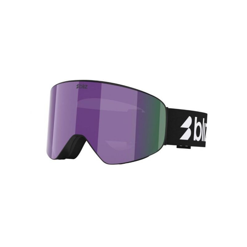 Mascarilla de esquí Bliz FLOW (MATTE BLACK - Marrón/violeta multicolor)