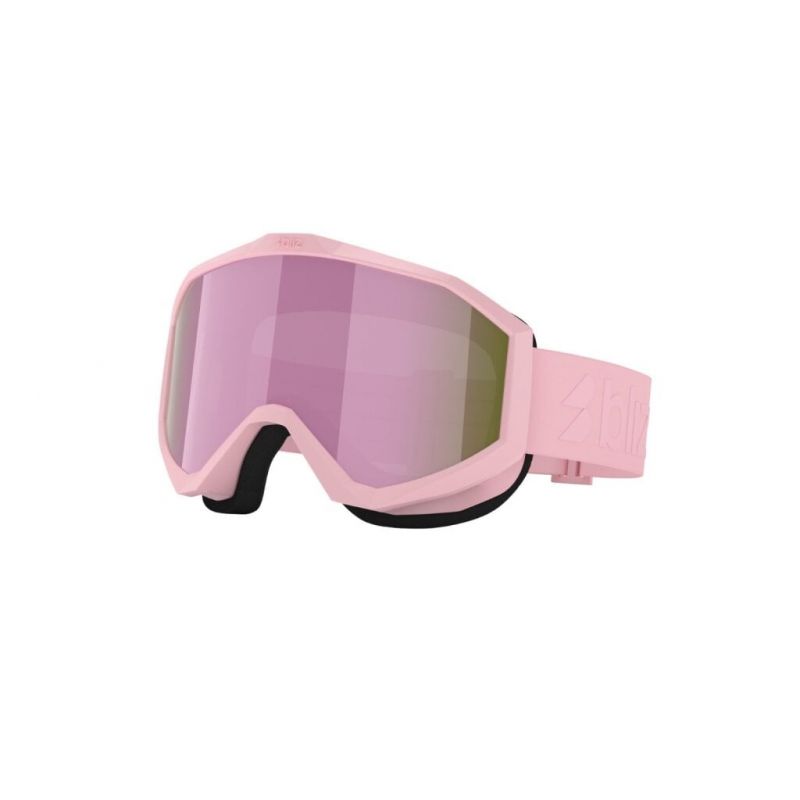 Mascarilla de esquí Bliz LINER JR (MATTE PINK - Marrón/rosa multicolor) junior