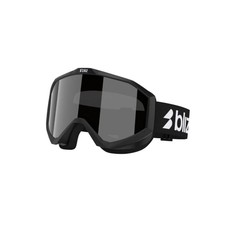 Skibril Bliz LINER JR (BLACK-WHITE LOGO - Bruin met zilveren spiegel effect) junior