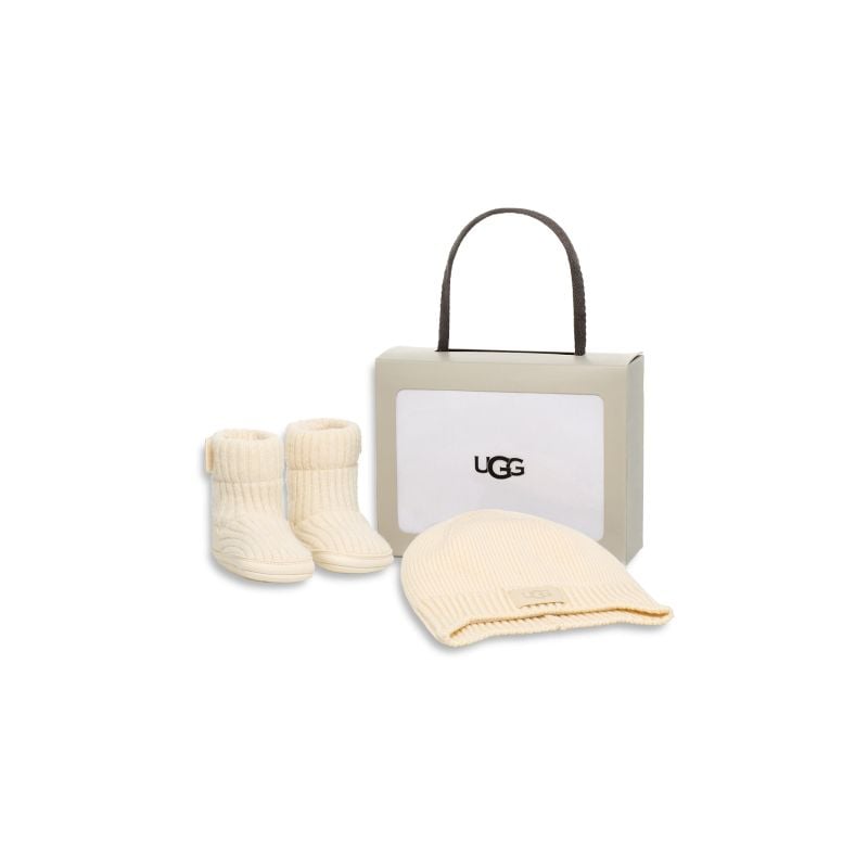 Mütze + Hausschuhe UGG I SKYLAR AND UGG BEANIE (CREAM) Baby