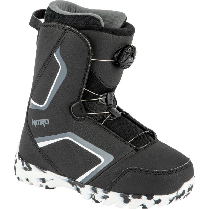 Snowboardboots NITRO 22 DROID BOA (BLK WHT CHARCOAL)