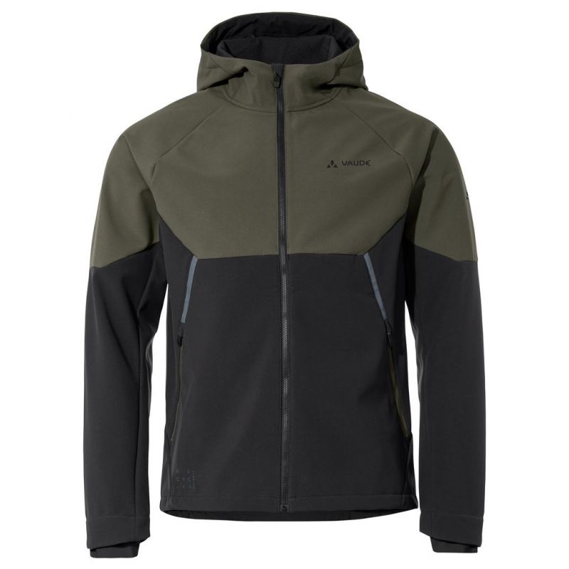 Veste de vélo VAUDE Qimsa Softshell Jacket (khaki) Homme