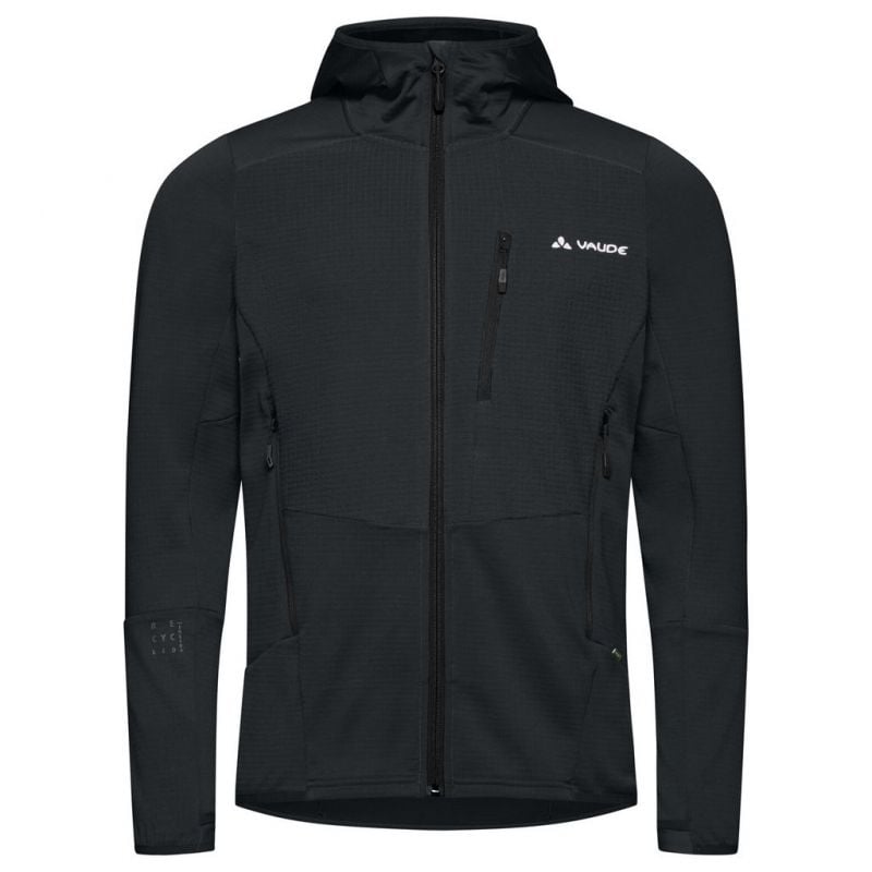 Fleecejacke Vaude Monviso Hooded Grid (phantom black) heren