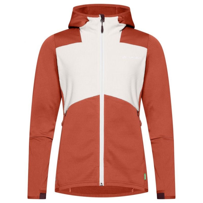 Chaqueta de forro polar Vaude Women's Monviso Hooded Grid Fleece Jacket (buckeye) mujer