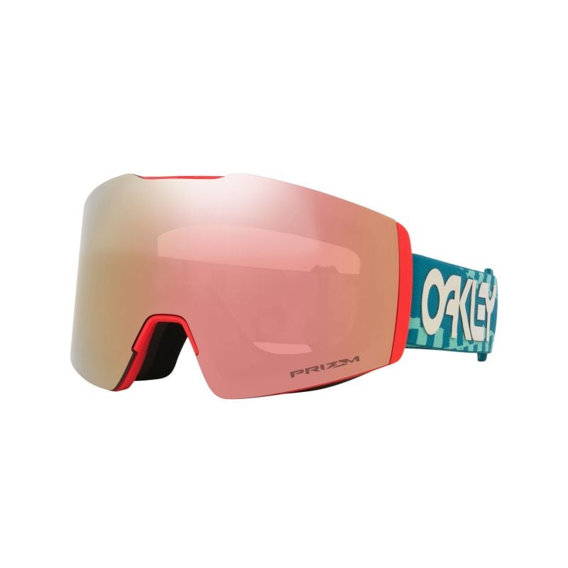 Mascarilla de esquí Oakley FALL LINE M (PACIFIC CHEX/Prizm rose gold iridium)