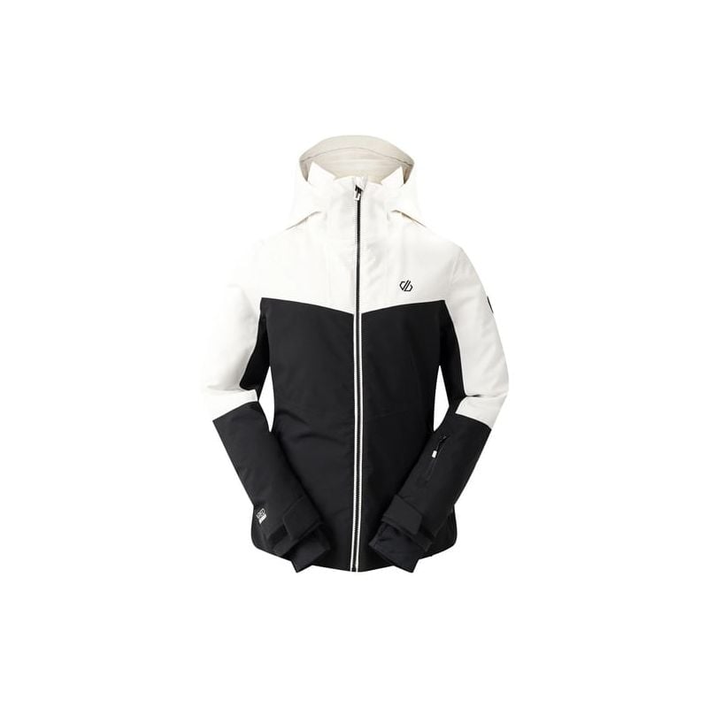 Skijack Dare2B Women's Iced Waterproof Ski Jacket (Egret/Black) vrouw