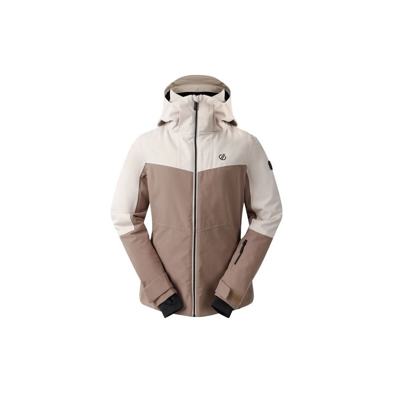 Skijakke Dare2B Women's Iced Waterproof Ski Jacket (Grey Morn/Pine Bark) kvinne