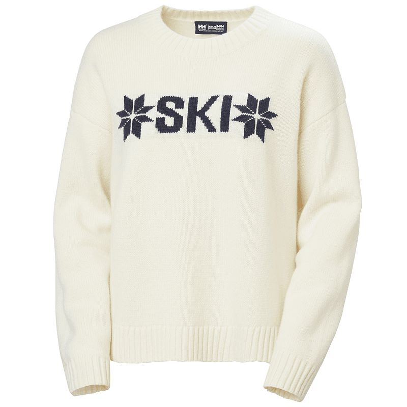 Genser Helly Hansen W BLISS SKI KNIT SWEATER (CREAM) dame