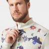 Helly Hansen LIFA MERINO MIDWEIGHT 1/2 ZIP (OFF WHITE CORTINA AOP)