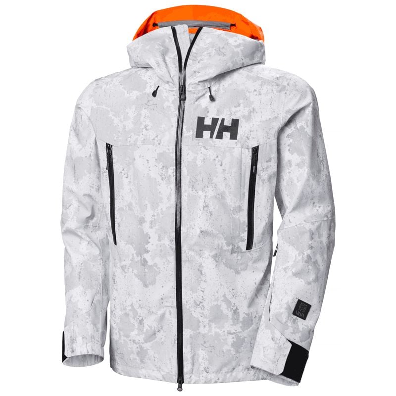 Ski jacket Helly Hansen Sogn Shell 2.0 (grey fog snow camo AOP) Men