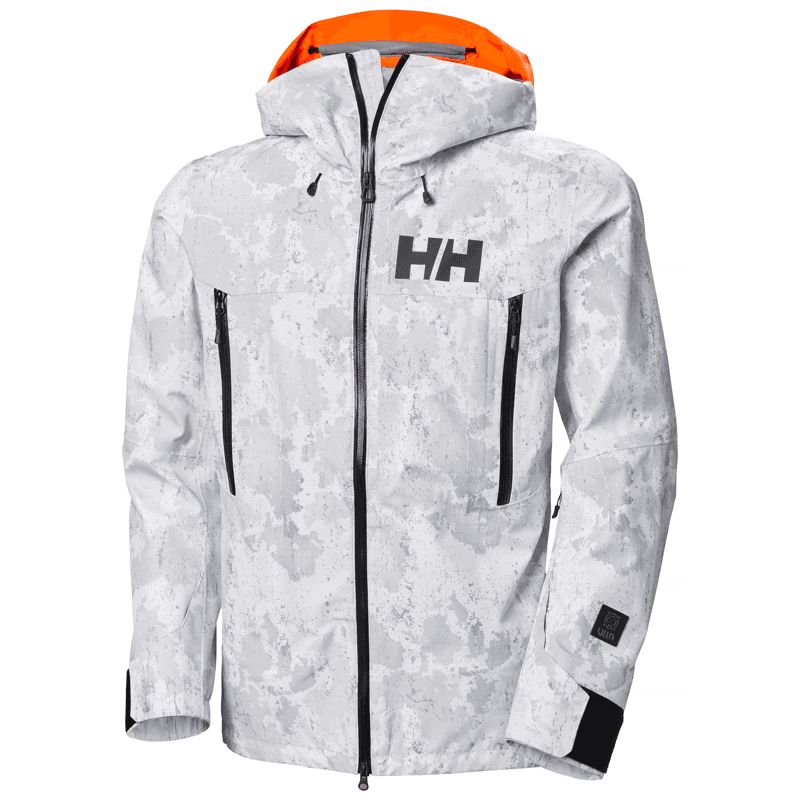 Veste de ski HELLY HANSEN Sogn Shell 2.0 (grey fog snow camo AOP) Homme