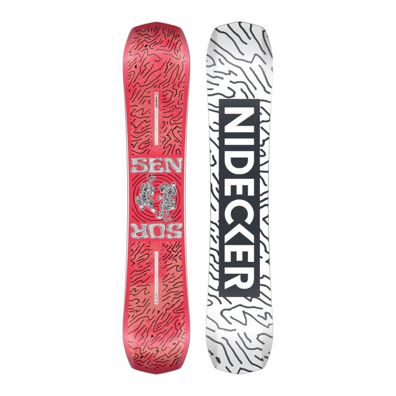 Snowboardpaket Nidecker SENSOR (Röd/Vit) Herr - 2026 + Bindning