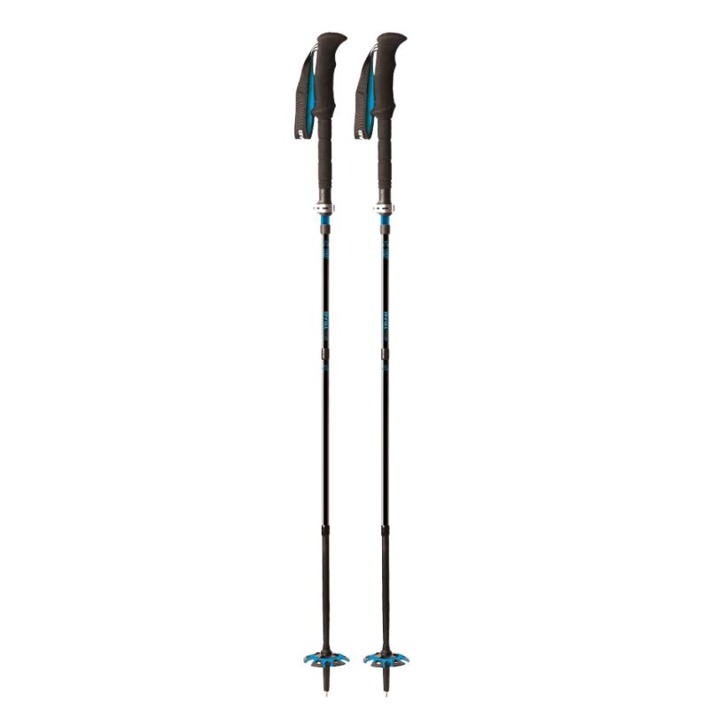 Bastones de esquí de montaña Skitrab SPRINT CARBON FOLDABLE POLES (Negro/Azul)