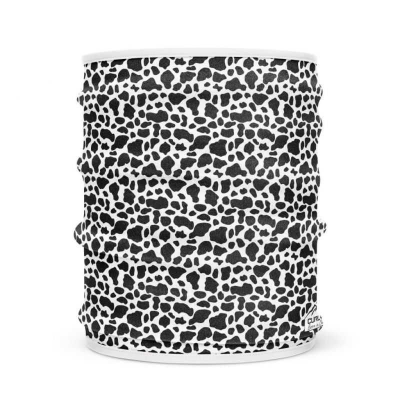 Halsduk Fleece Curlynak Ko (Svart/Vit)