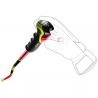 Bâtons de ski alpin Leki WCR Lite GS 3D (Bright red/Black/Neonyellow) Junior