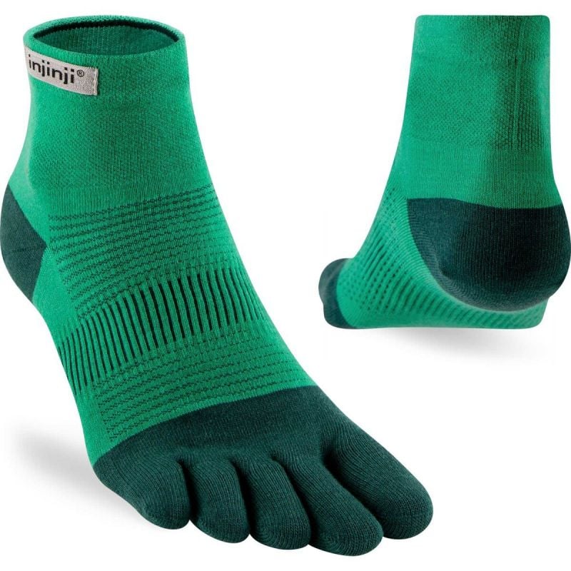 Juoksusukat INJINJI Run Lightweight Mini-Crew (Vihreä)