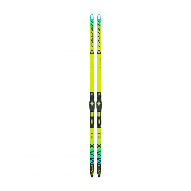 Pakk Skis til langrenn Skating Fischer SPEEDMAX 90 SKATE PLUS 115 X-STIFF (Gul) + Festemidler - 2026