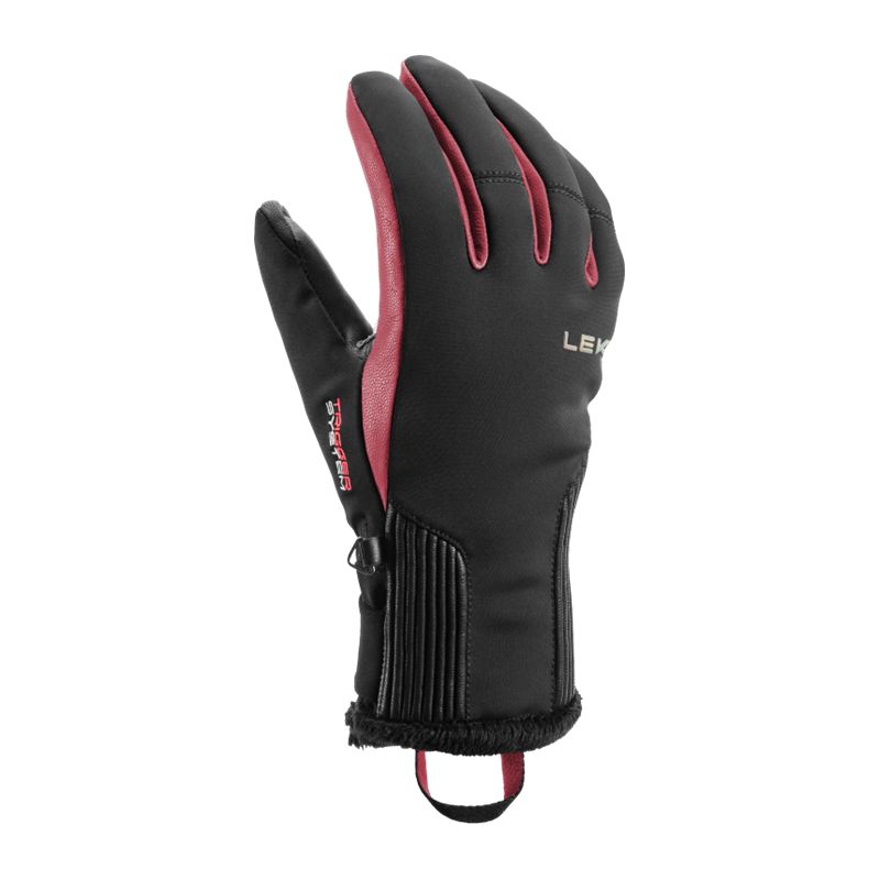 Guantes de esquí alpino Leki GANTS VALLARTA 3D LADY (negro-rosado) Mujer