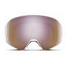 Skimaske Smith 4D Mag S (hvidt strik - Chromapop Everyday Rose Gold Mirror Lens) Kvinder