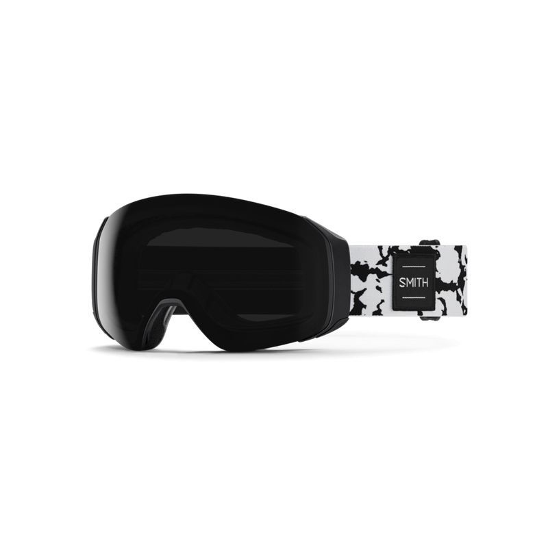 Skibril Smith 4D Mag S (Black Marble - ChromaPop Sun Black/ Cat 3)