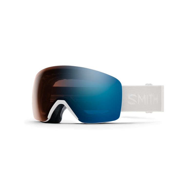 Skimaske Smith Skyline (White Vapor - ChromaPop Pro Photochromic Blue Mirror / Cat 1-3)