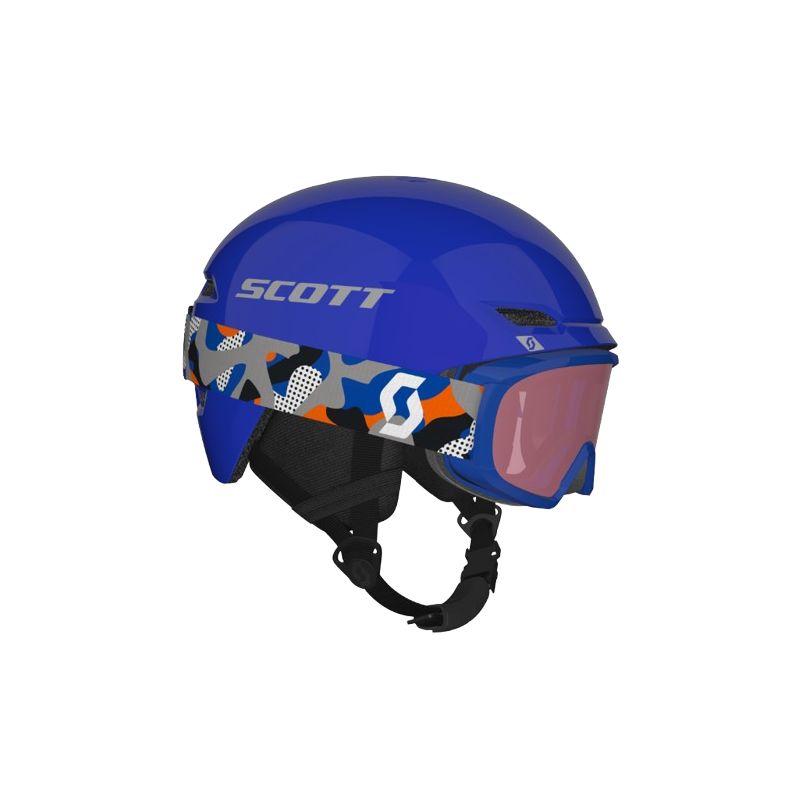Helm en skibril pakket Scott Keeper 2+Goggle Witty (Blauw/Grijs) Junior